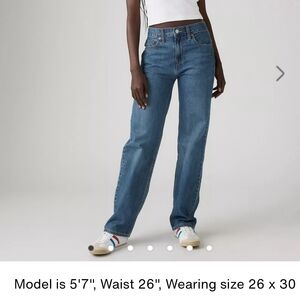 Levi's Women's Straight Leg Blue Jeans